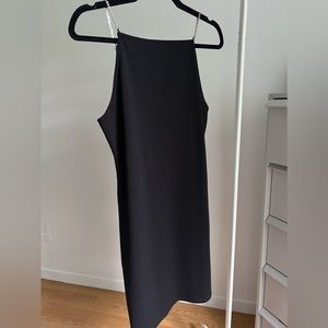 H&M black dress with diamond straps